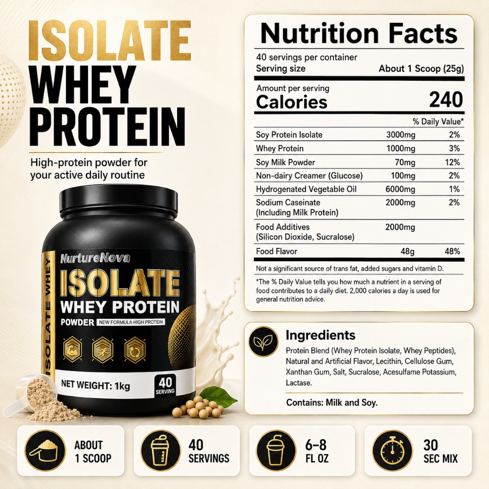 NurtureNova Isolate Whey Prote – Nutrition Workout recenzja i cena