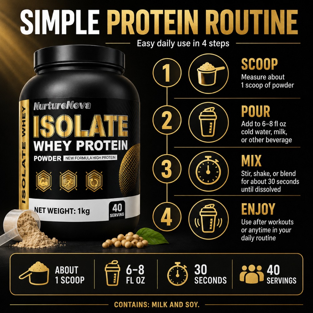 NurtureNova Isolate Whey Prote – Nutrition Workout recenzja i cena