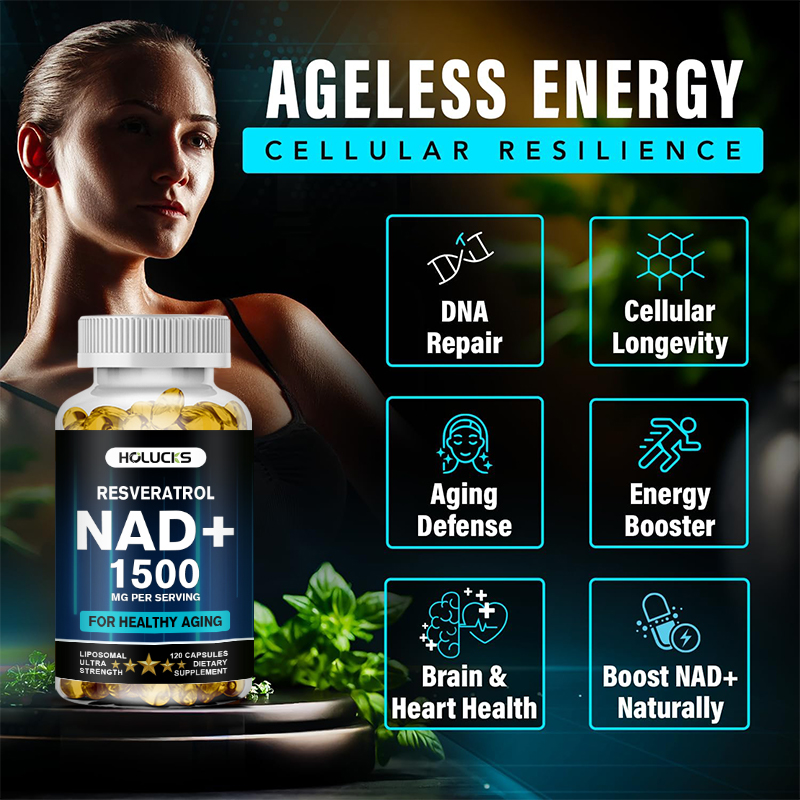 HOLUCKS NAD+ Kapsułki, z NAD+  – Resveratrol Capsule Anti Aging recenzja i cena